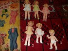 Watch Me Grow  Vintage Uncut Merrill Paper Dolls Book  1944