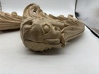 Pair Of Antique Cast Iron Art Nouveau Corbels Lions Faced Extremely Rare Heavy  