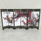 6-panel Room Divider Privacy Folding Screen Home Office Shoji Screen Room Parts
