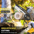  cordless Chainsaw For Dewalt 20v Max Battery 6-inch Hand-held Mini Pruning Saw