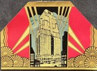 The New Yorker Hotel New York City circa 1930-40 Art Deco Style Luggage Label