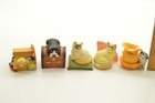 Vintage Lot Of 7 Lenox Ceramic Cat Kitten  Thimbles   Some Hard To Find See Pics