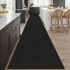 Kozyfly Black 3x20 Runner Rug For Hallway  Kitchen  Entryway