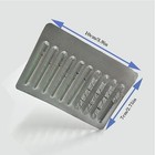 10 Piece Nail Drill Bits Set- 10 Pcs Mini Sanding Bands 240  For Nail Gray