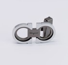 Salvatore Ferragamo Silver grey Gancini Belt Buckle For 1 38  Wide Leather Belts