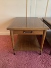 Pair Mid Century Lane Acclaim Inlay Dovetail Tables