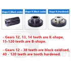 Spur Gear C45 Steel Mod 1 With Hub 12-120 Tooth Motor Pinion Hardened Precision