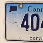 Connecticut Service Bus License Plate Authentic Embossed Ct Tag 40443