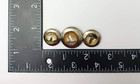 Antique Three Bridle Rosette Bar Brooch Golfer Sailboat Horse Head Glass Domes