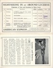 1929 Swiss Switzerland Travel Brochure  lucerne-map-advertising  Vg