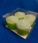 Scented Votive Candles Bulk Pack Of 4 Paraffin Green Small Home Spa Party Favor