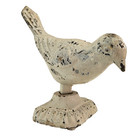 Vintage Cast Iron Bird Door Stop Pigeon Dove Figure Rustic Farmhouse Decor Heavy
