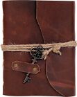 Vintage Leather Bound Journal Antique Notebook  Diary  Sketchbook