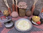 Primitive Farmhouse Kitchen Realistic Fake Faux Food Display Cole Slaw Prop Cs9