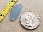 Genuine Beach Sea Glass Surf Tumbled Cornflower Light Blue Pendant Frosted E06