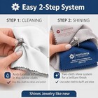 Jewelry Cleaning Cloth For Silver   Gold - 2 Sizes  Polishing   Shine Cloths
