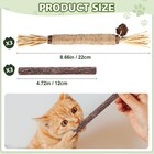6 Pack Silvervine Sticks Cat Toy  Natural Chew Stick For Dental Care Teeth Clean