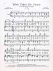 What Takes My Fancy Sheet Music Wildcat Lucille Ball 1960 Musical Flop Coleman