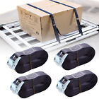 1 x8  Lashing Straps W  Adjustable Cam Buckle Tie Down  Black 4  8 Pack