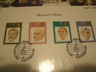 Limited Edition First Day Lithograph  Musical Tribute  1980 Stamps