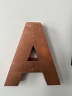 Vintage Spanjer Bros Chicago Cast Sign Letter A Copper Bronze Architectural   