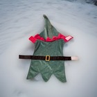 Dog Holiday Elf Costume Christmas North Pole Outfit By Pet Central Size Small