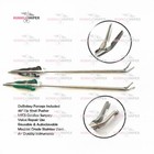 Mics Debakey Forceps   Knot Pusher 45   Up Set Of 2 Pcs Cardiac Valve Surgery A 