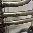 Antique 95  Pewter Etain Menorah 16    Very Solid Large 9 Candle