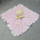 Disney Baby Pooh Teddy Bear Pink Security Blanket Lovey Satin Ruffle Girl