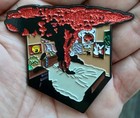 Nightmare Elm Street Bedroom Blood Bed Freddy Krueger Custom Enamel Pin Glitter 