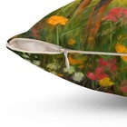 Black   Tan Coonhound Spun Polyester Square Throw Pillow