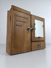Gorgeous Antique Medicine Apothecary Cabinet Art Deco   Beveled Glass Bathroom K