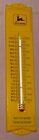 Vintage John Deere Yellow Metal Thermometer French Canadian Advertising