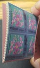 Malaysia Trengganu Flower Stamps Booklet Pane Compete Mint Mnh Unused Zz393
