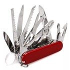 Swiss   Navy Style Pocket Knife Multi Tool  Red  Black  Brown