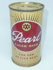 Empty Top Opened 12oz Pearl Lager Flat Top - Pearl Brewing Co  San Antonio  Tx 