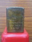 Vintage 1964-65 Zippo Lighter Vietnam War  vung Tau  1964-1965 Engraved Map Usmc