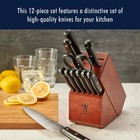 Henckels Solution 12-pc Knife Set With Block  Chef Knife  Paring Knife  Steak
