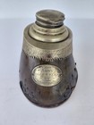 English Victorian Antique Race Horse Hoof Equestrian Desk Inkwell