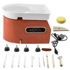 9 84   350w Electric Pottery Wheel Art Clay Display Ceramic Machine 110v