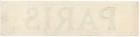 Authentic Vintage Luggage Label  paris R m s p    Royal Mail Steam Packet Co 