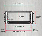 4u Road rack Case Lockable 10 2in Deep 3-space Flight Case For Stage Gear