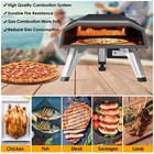 Outdoor Pizza Oven Gas Burning Cooker Stainless Steel Patio Portable Bbq Oven