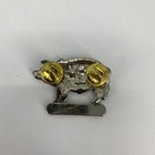 Rare Vintage Laconia  94 Bike Week Motorcycle Pig Hog Pin Silver Finish 1-5 8 