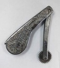 1930 s Vtg Singer Folding Tracing Wheel Sewing Tracer W  Carved Pattern Rare  se