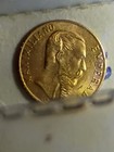 1865 B Miniature Solid Gold Coin Maximiliano Emperor