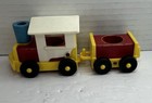 Vintage 1960s Fisher Price Little People Choo-choo Train Car Plastic Wood