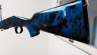 Blue Fire Flames Hydrographic Water Transfer Film Hydro Dipping Dip Kit Inferno