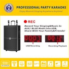 Singtronic Bt-1500dsp Portable 1500w Karaoke Speaker Free  2 X Wireless Mics