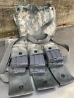 -lot Of 2- Military 6 Magazine Bandoleer Molle Ii Mag Ammunition Pouch W  Strap